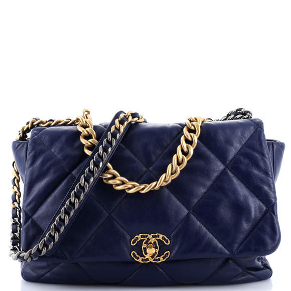 Chanel Maxi 19 Flap Bag Quilted Leather - Picture 1 of 8